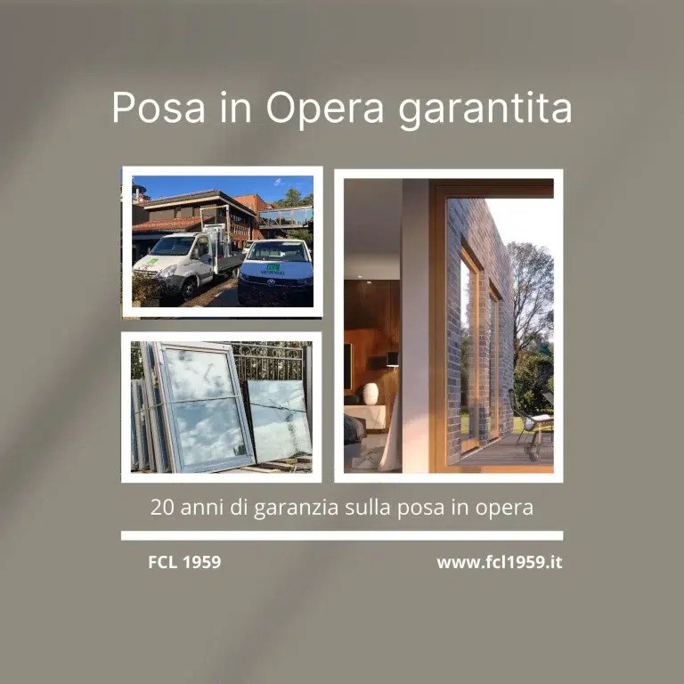 posa in opera garantita 20 anni