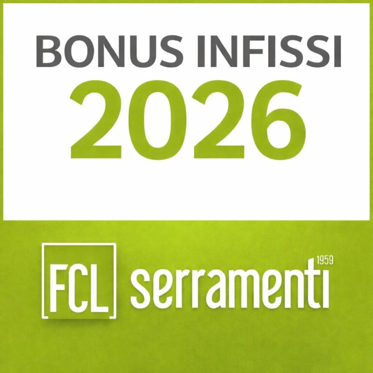 Bonus Infissi 2026. risparmia fino al 50% con FCL 1959