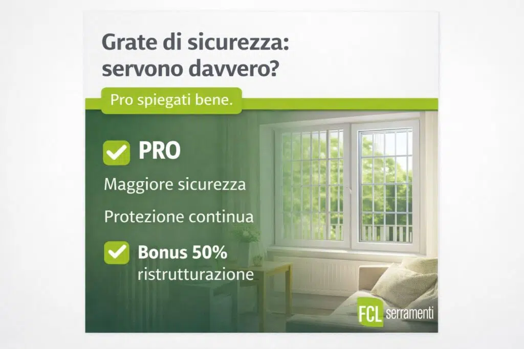 Grate di sicurezza, servono davvero? Chiama FCL 1959