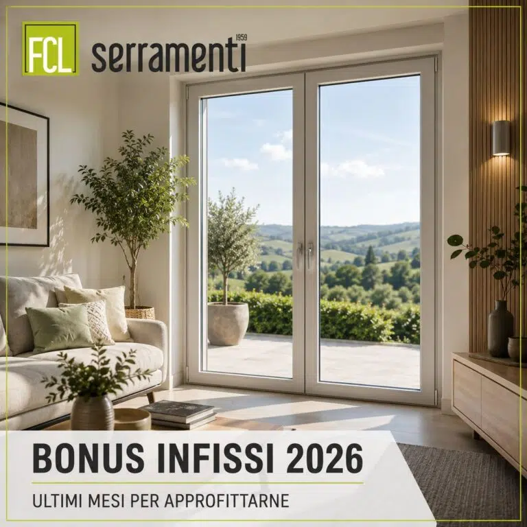 Bonus Infissi 2026. Guida e consulenza FCL 1959
